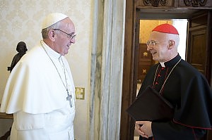 Il Card. Angelo Bagnasco, Presidente della CEI, è stato ricevuto da Papa Francesco